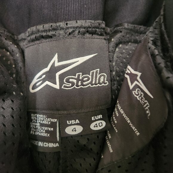 Alpinestars Women's Leather Riding Pants - US 4 - Picture 3 of 6